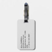 Gustave Caillebotte - De Oranje bomen Bagagelabel (Achterkant verticaal)