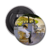 Gustave Caillebotte - De Oranje bomen Button Flesopener (Voorkant)