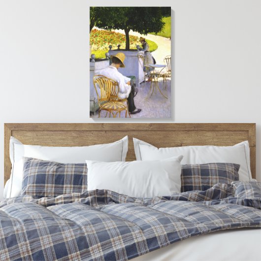 Gustave Caillebotte - De Oranje bomen Canvas Afdruk (Insitu (Slaapkamer))