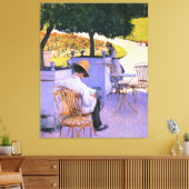 Gustave Caillebotte - De Oranje bomen Canvas Afdruk (Insitu (Woonkamer))