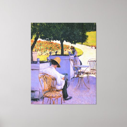 Gustave Caillebotte - De Oranje bomen Canvas Afdruk (Voorkant)