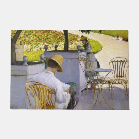 Gustave Caillebotte - De Oranje bomen Deurmat (Voorkant)