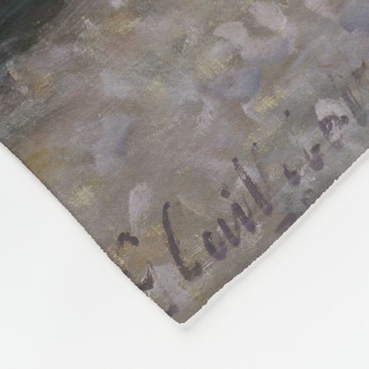 Gustave Caillebotte - De Oranje bomen Fleece Deken (Hoek)