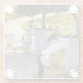 Gustave Caillebotte - De Oranje bomen Glazen Onderzetter (Achterkant)