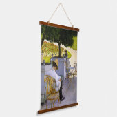 Gustave Caillebotte - De Oranje bomen Hangend Wandkleed (Gebogen)