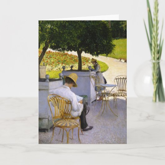 Gustave Caillebotte - De Oranje bomen Kaart (Voorkant)