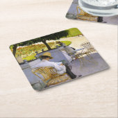 Gustave Caillebotte - De Oranje bomen Kartonnen Onderzetters (Schuin)