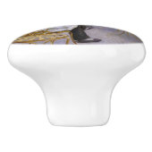 Gustave Caillebotte - De Oranje bomen Keramische Knop (Zijkant)