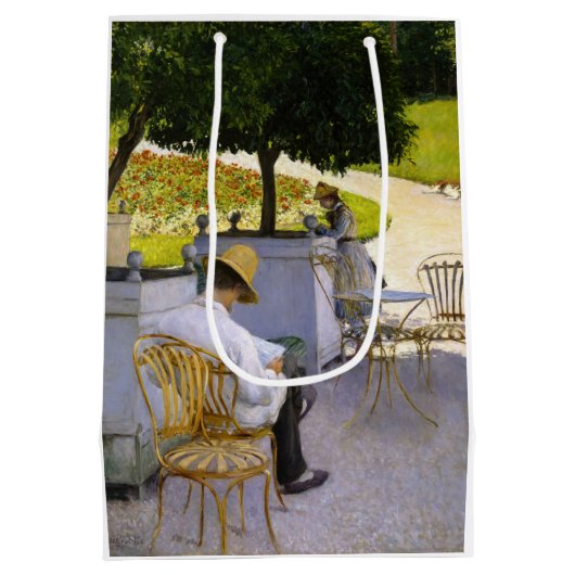 Gustave Caillebotte - De Oranje bomen Medium Cadeauzakje (Achterkant)