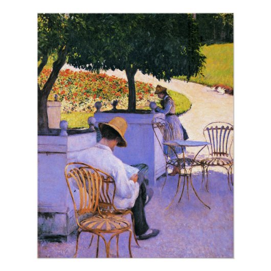 Gustave Caillebotte - De Oranje bomen Perfect Poster (Voorkant)