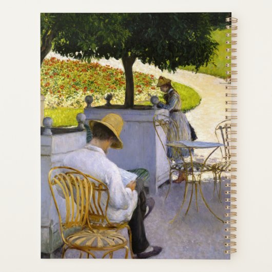 Gustave Caillebotte - De Oranje bomen Planner (Achterkant)