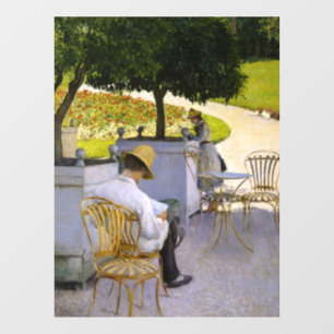 Gustave Caillebotte - De Oranje bomen Raamsticker