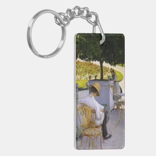 Gustave Caillebotte - De Oranje bomen Sleutelhanger (Voorkant Links)