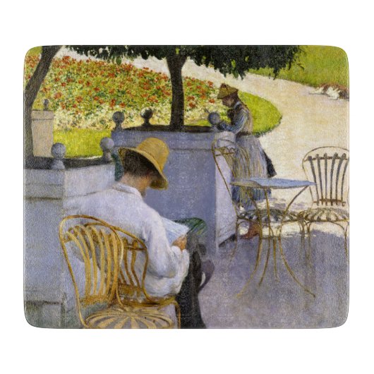 Gustave Caillebotte - De Oranje bomen Snijplank (Voorkant)