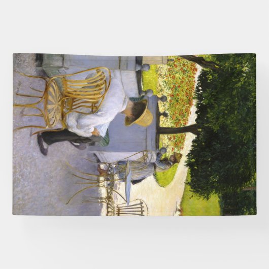 Gustave Caillebotte - De Oranje bomen Spandoek (Horizontaal)