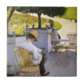 Gustave Caillebotte - De Oranje bomen Tegeltje (Voorkant)