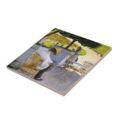 Gustave Caillebotte - De Oranje bomen Tegeltje (Zijkant)