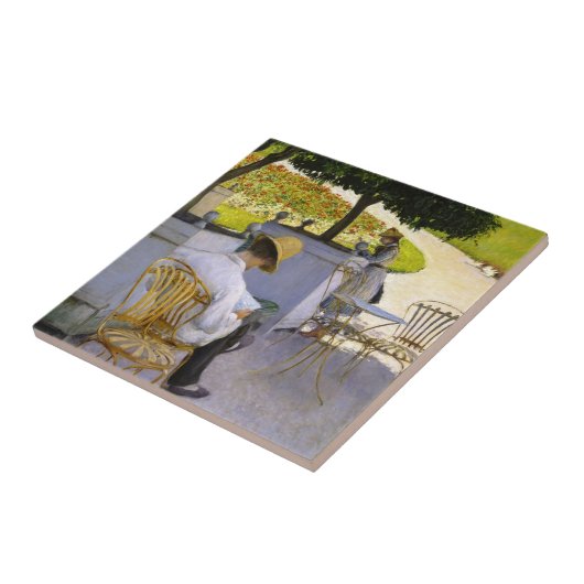 Gustave Caillebotte - De Oranje bomen Tegeltje (Zijkant)