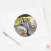 Gustave Caillebotte - de Oranje boom Ronde Sticker (Envelop)