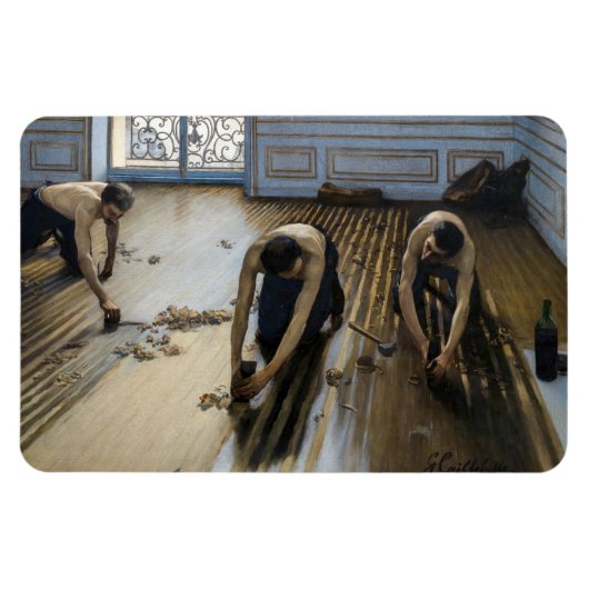 Gustave Caillebotte - De parket schrapers Magneet (Horizontaal)