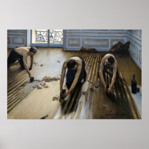 Gustave Caillebotte - De parket schrapers Poster