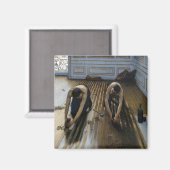 Gustave Caillebotte - De parketwerkers Magneet (Voorkant / Achterkant)