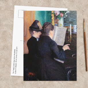 Gustave Caillebotte - De Pianoles Briefkaart