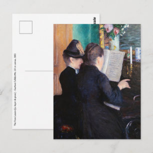 Gustave Caillebotte - De Pianoles Briefkaart
