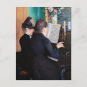 Gustave Caillebotte - De Pianoles Briefkaart (Voorkant)