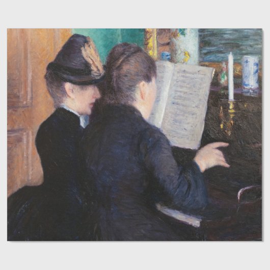 Gustave Caillebotte - De Pianoles Cadeaupapier (Vlak)