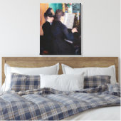 Gustave Caillebotte - De Pianoles Canvas Afdruk (Insitu (Slaapkamer))