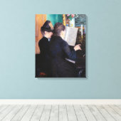 Gustave Caillebotte - De Pianoles Canvas Afdruk (Insitu (Houten vloer))