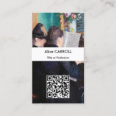 Gustave Caillebotte - De Pianoles - QR Code Visitekaartje (Voorkant)