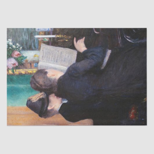 Gustave Caillebotte - De Pianoles Tissuepapier (Voorkant)