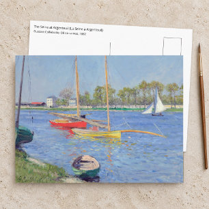 Gustave Caillebotte - De Seine bij Argenteuil Briefkaart