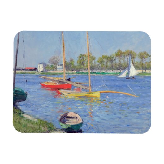 Gustave Caillebotte - De Seine bij Argenteuil Magneet (Horizontaal)