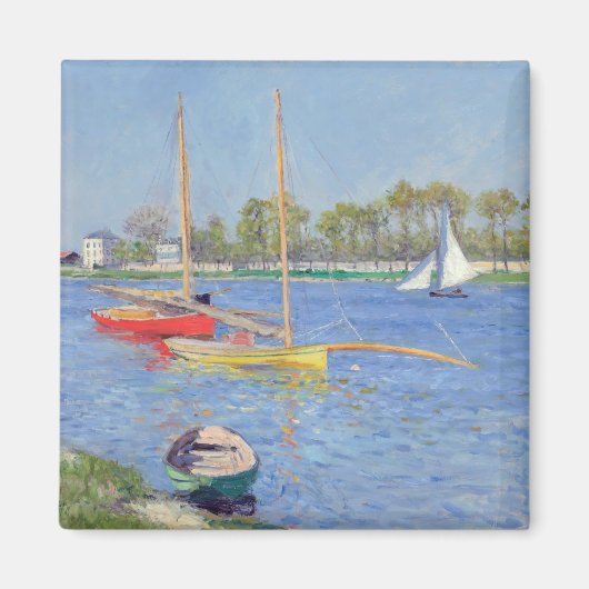 Gustave Caillebotte - De Seine bij Argenteuil Magneet (Voorkant)