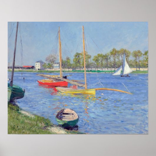Gustave Caillebotte - De Seine bij Argenteuil Poster (Voorkant)