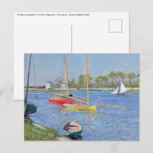 Gustave Caillebotte - De Seine in Argenteuil Briefkaart