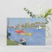 Gustave Caillebotte - De Seine in Argenteuil Kaart (Staand voorkant)