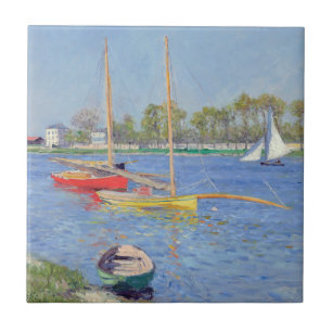 Gustave Caillebotte - De Seine in Argenteuil Tegeltje