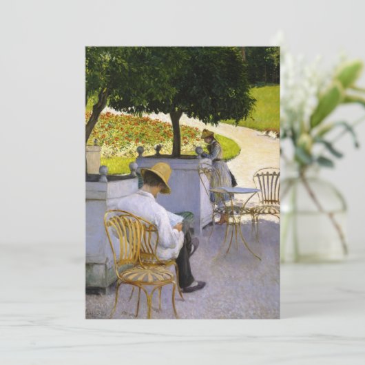 Gustave Caillebotte - De Sinaasappelbomen Bedankkaart (Staand voorkant)