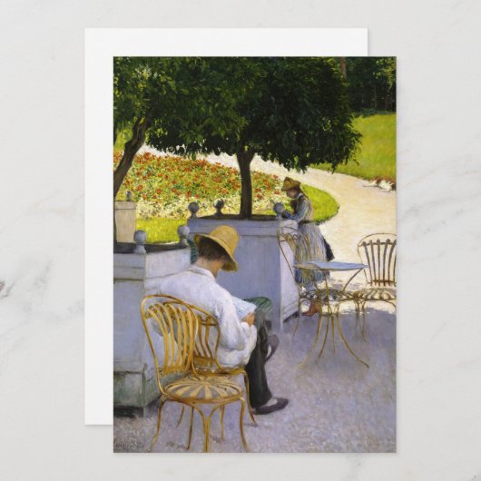 Gustave Caillebotte - De Sinaasappelbomen Bedankkaart (Voorkant / Achterkant)