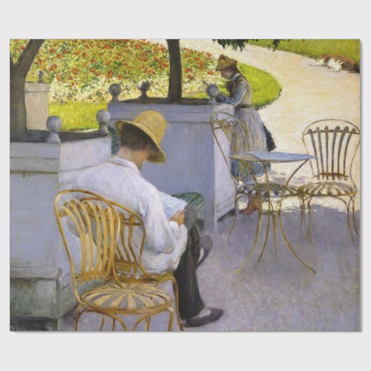 Gustave Caillebotte - De Sinaasappelbomen Cadeaupapier (Vlak)