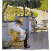 Gustave Caillebotte - De Sinaasappelbomen Douchegordijn (Voorkant)