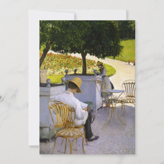 Gustave Caillebotte - De Sinaasappelbomen Kaart (Voorkant)