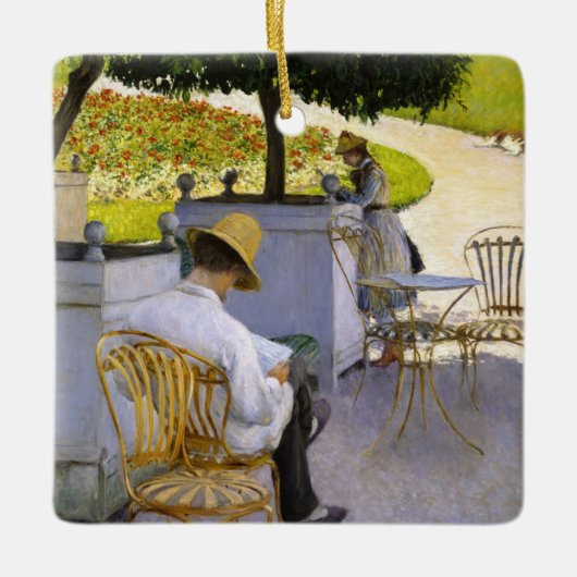 Gustave Caillebotte - De Sinaasappelbomen Keramisch Ornament (Voorkant)