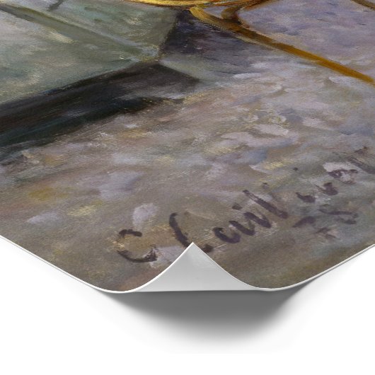 Gustave Caillebotte - De Sinaasappelbomen Poster (Hoek)