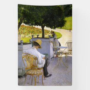 Gustave Caillebotte - De Sinaasappelbomen Spandoek