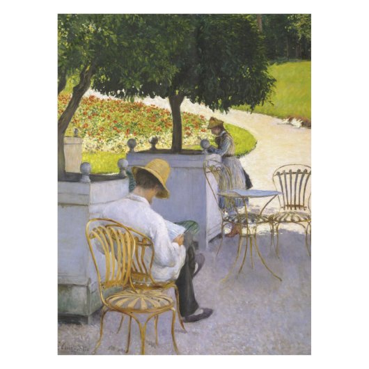 Gustave Caillebotte - De Sinaasappelbomen Tafelkleed (Voorkant)